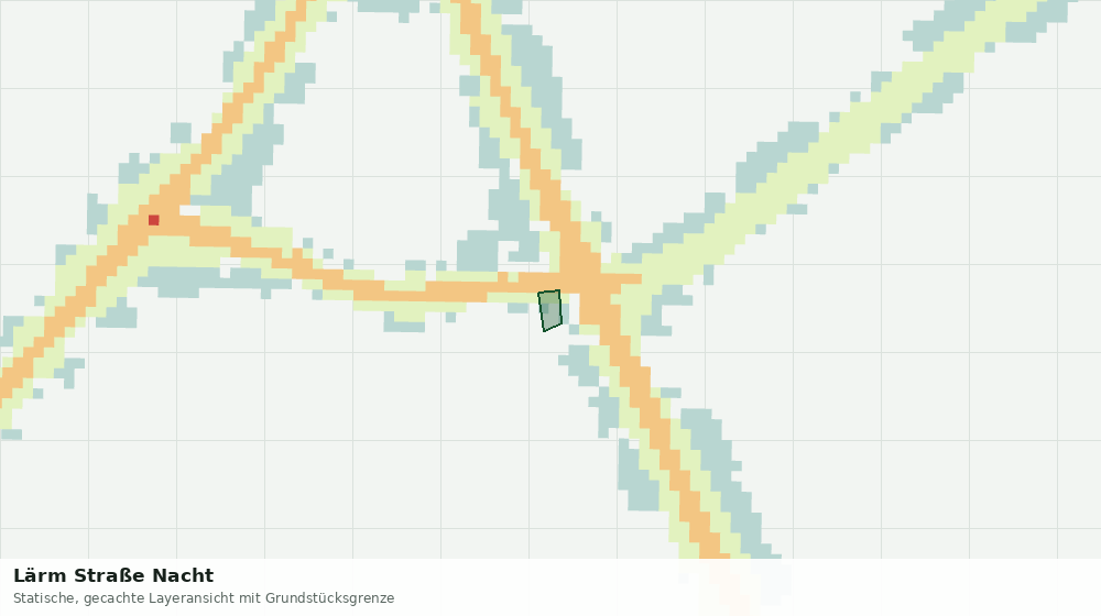 Statische Kartenansicht: Lärm Straße Nacht