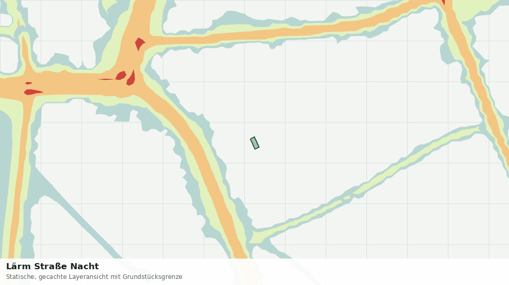 Statische Kartenansicht: Lärm Straße Nacht