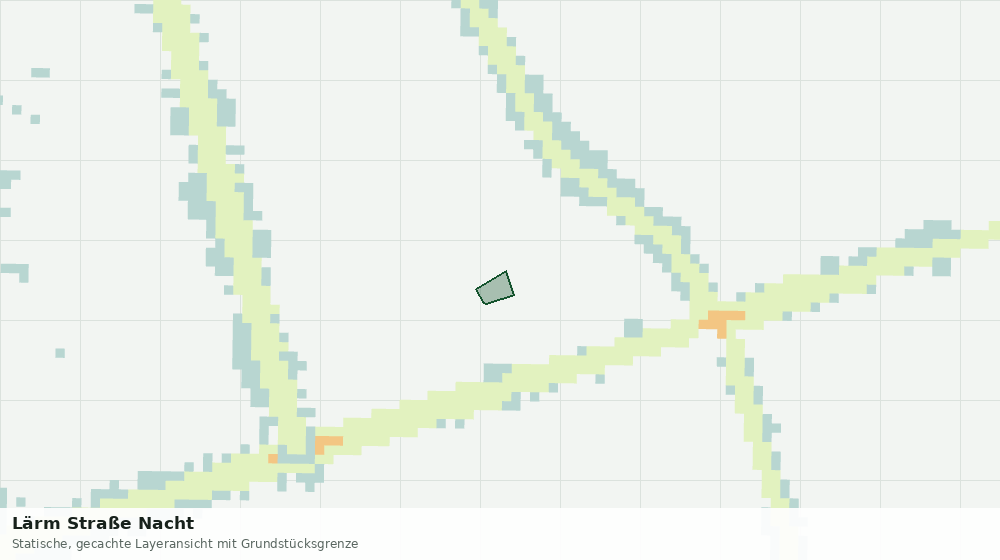 Statische Kartenansicht: Lärm Straße Nacht