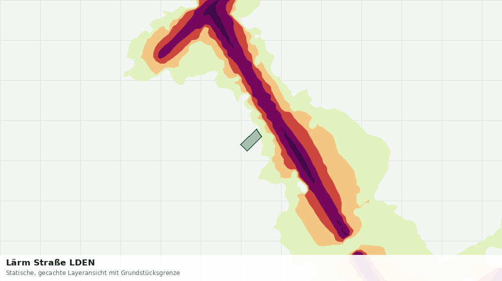 Statische Kartenansicht: Lärm Straße LDEN