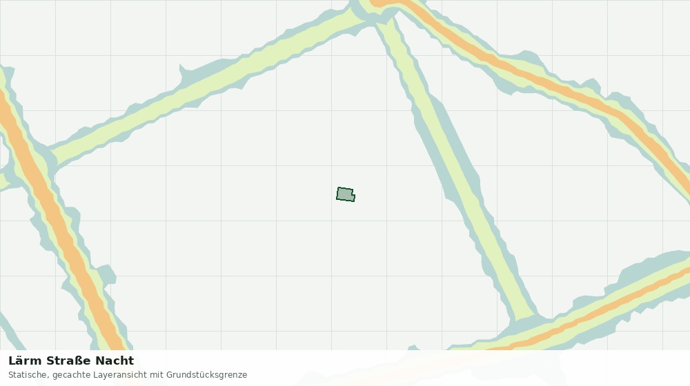 Statische Kartenansicht: Lärm Straße Nacht