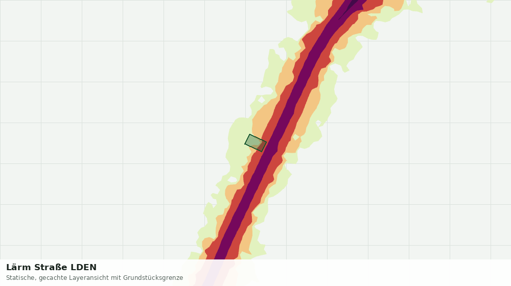 Statische Kartenansicht: Lärm Straße LDEN