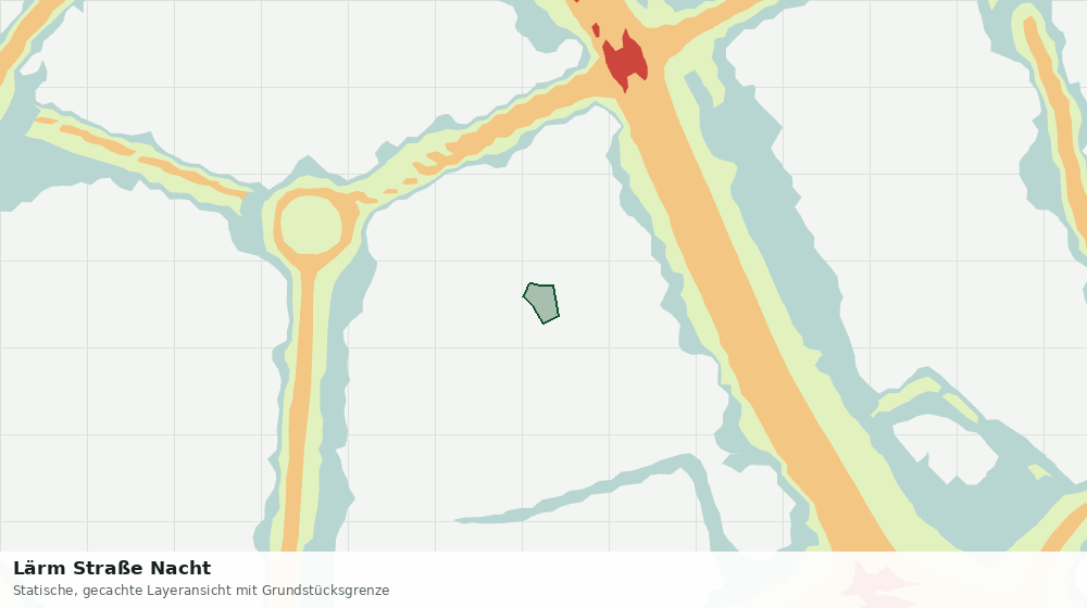 Statische Kartenansicht: Lärm Straße Nacht