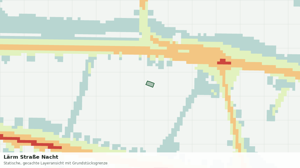 Statische Kartenansicht: Lärm Straße Nacht