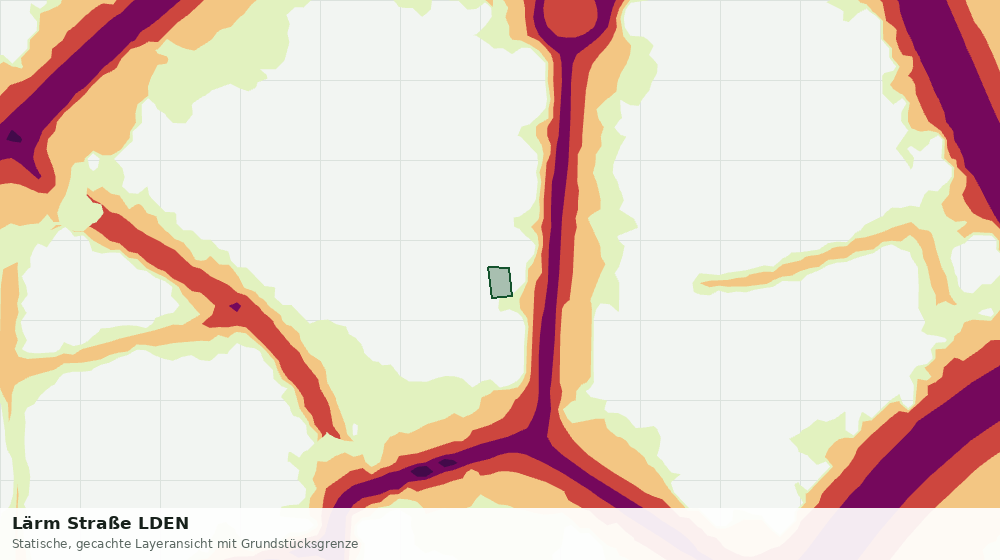 Statische Kartenansicht: Lärm Straße LDEN