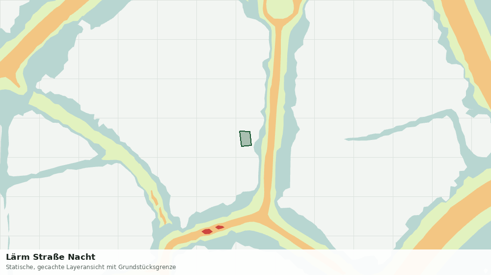 Statische Kartenansicht: Lärm Straße Nacht