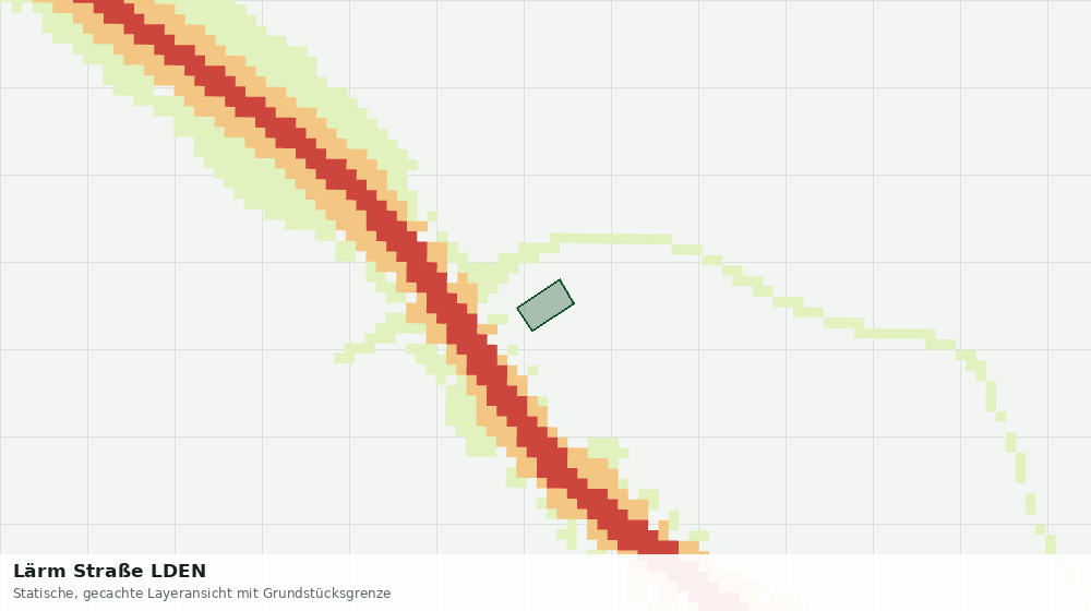 Statische Kartenansicht: Lärm Straße LDEN