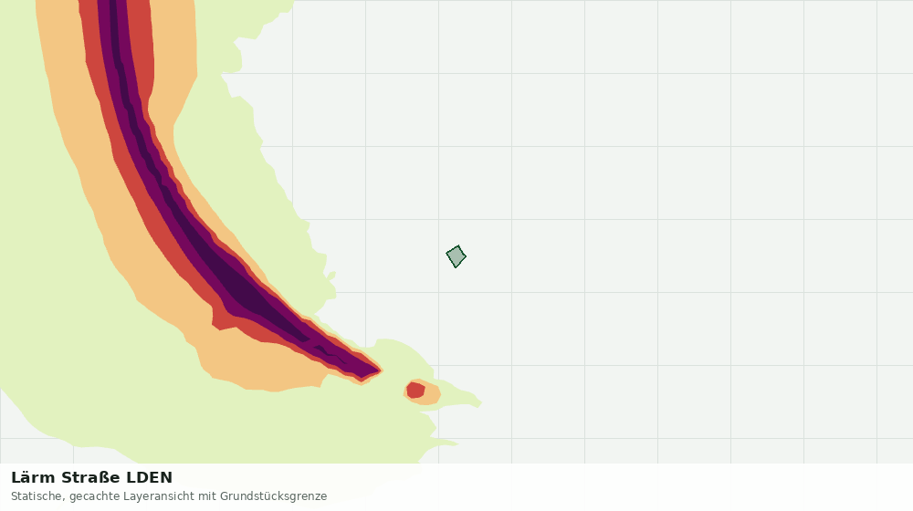 Statische Kartenansicht: Lärm Straße LDEN