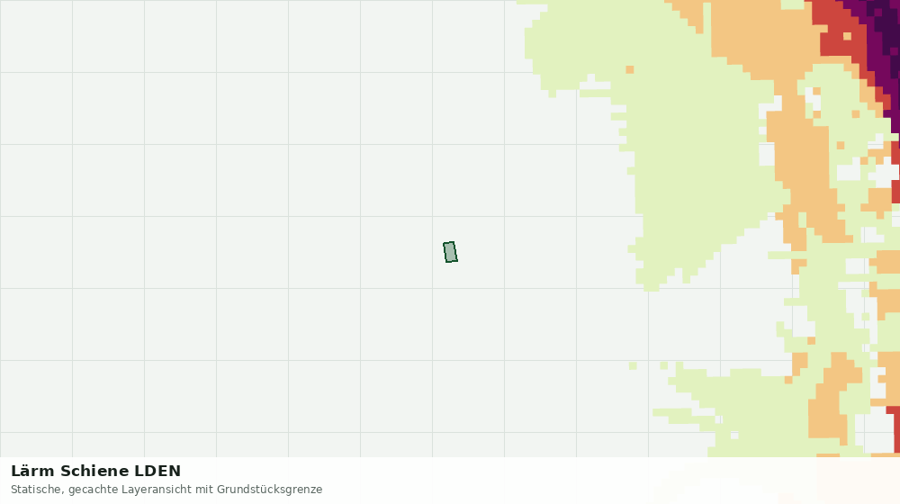 Statische Kartenansicht: Lärm Schiene LDEN