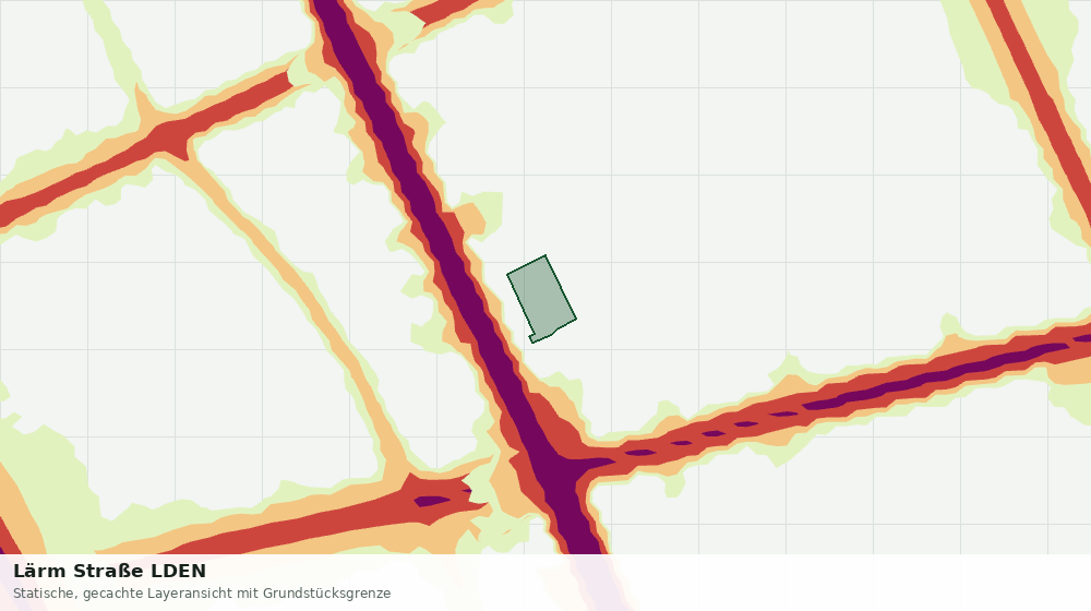 Statische Kartenansicht: Lärm Straße LDEN