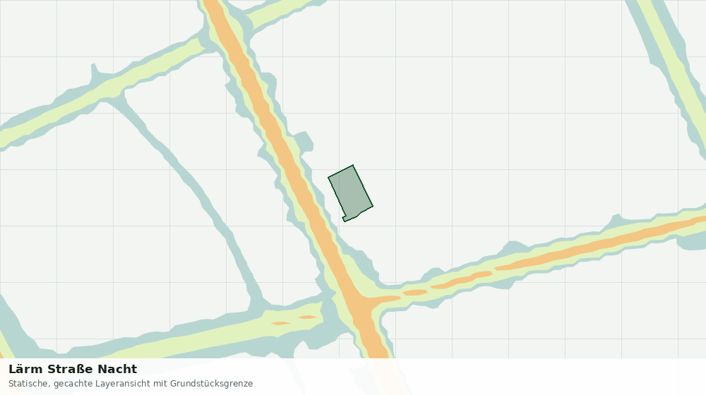 Statische Kartenansicht: Lärm Straße Nacht