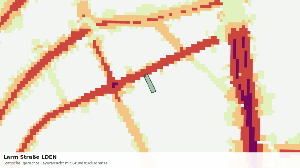 Statische Kartenansicht: Lärm Straße LDEN