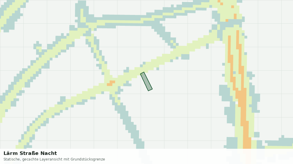 Statische Kartenansicht: Lärm Straße Nacht