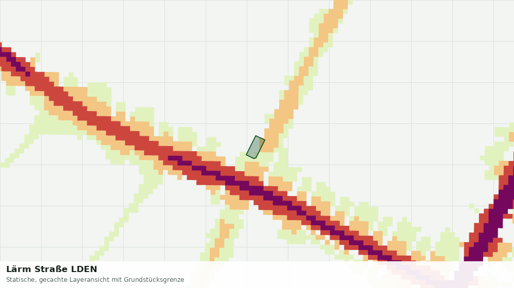 Statische Kartenansicht: Lärm Straße LDEN