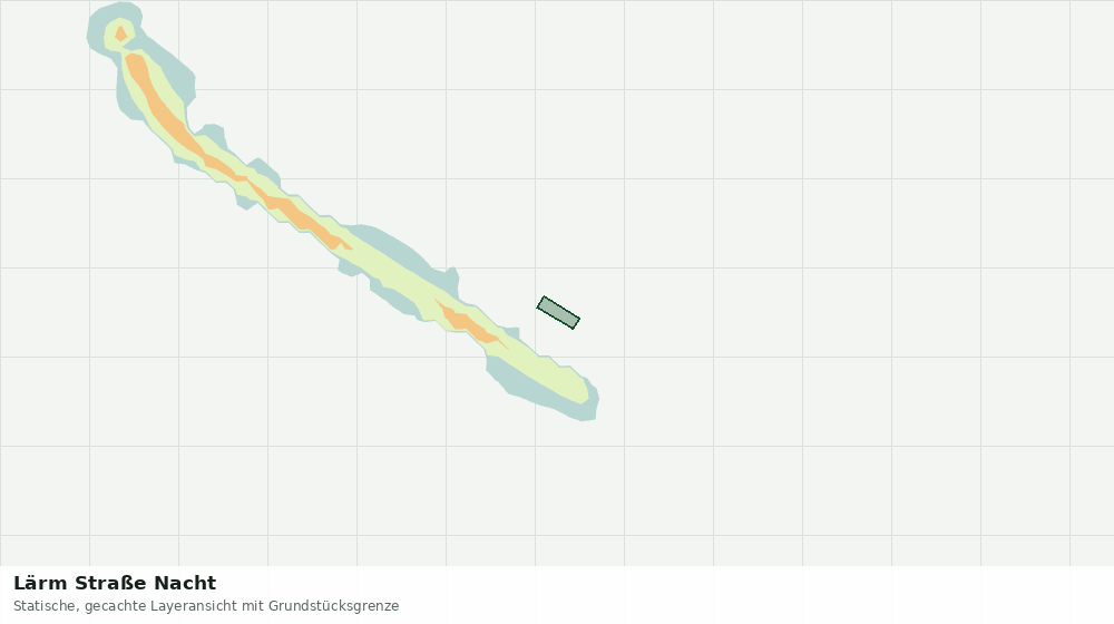 Statische Kartenansicht: Lärm Straße Nacht