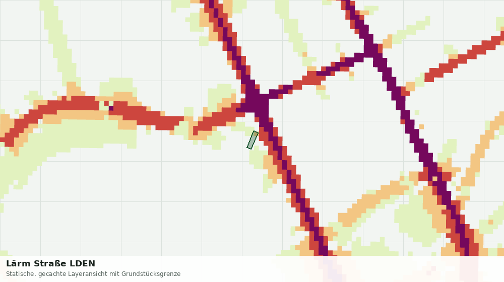 Statische Kartenansicht: Lärm Straße LDEN