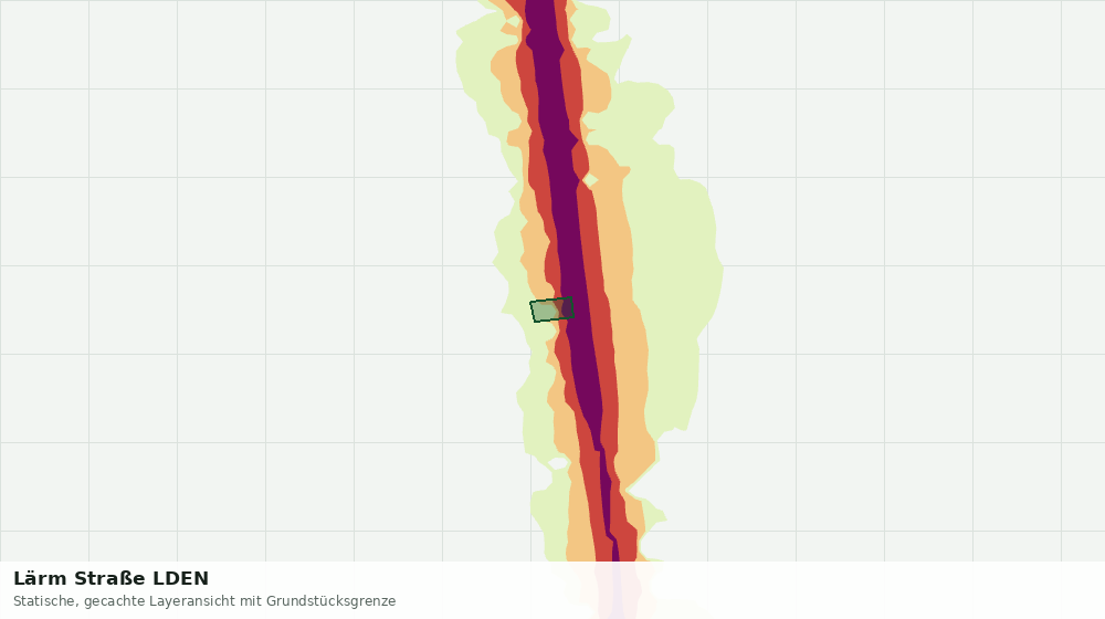Statische Kartenansicht: Lärm Straße LDEN