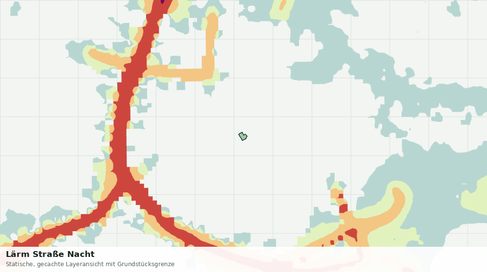 Statische Kartenansicht: Lärm Straße Nacht
