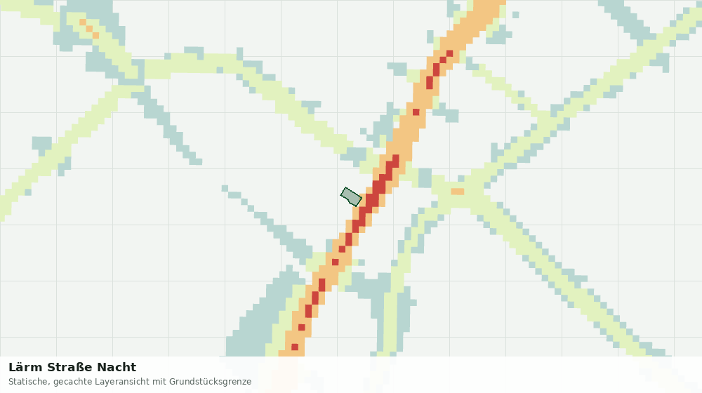 Statische Kartenansicht: Lärm Straße Nacht