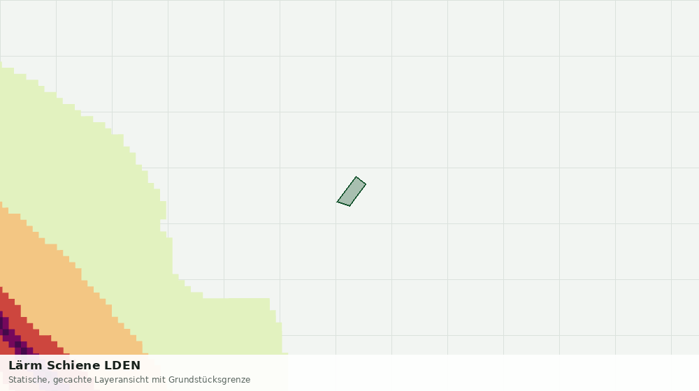 Statische Kartenansicht: Lärm Schiene LDEN
