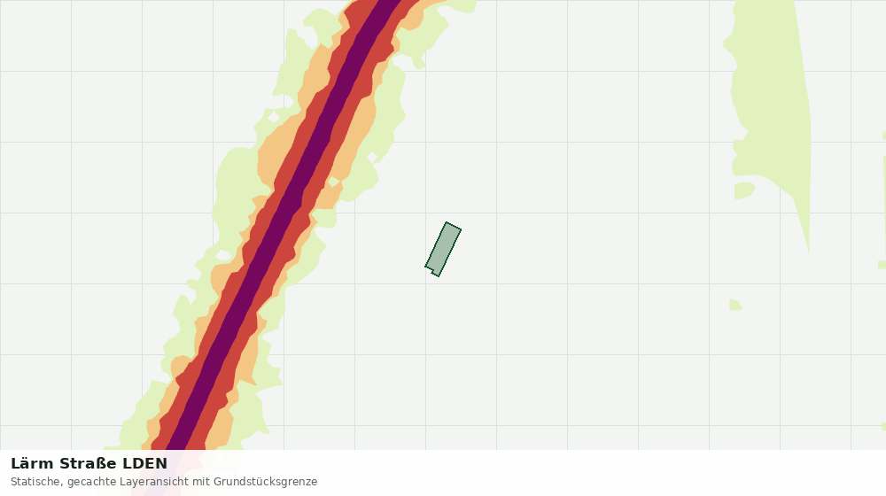 Statische Kartenansicht: Lärm Straße LDEN