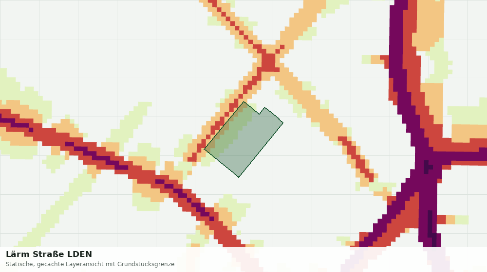 Statische Kartenansicht: Lärm Straße LDEN