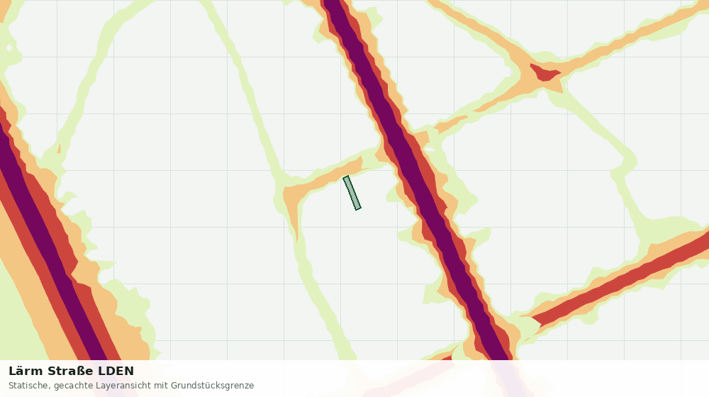 Statische Kartenansicht: Lärm Straße LDEN