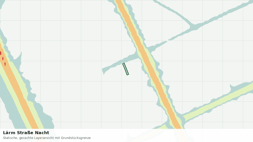 Statische Kartenansicht: Lärm Straße Nacht