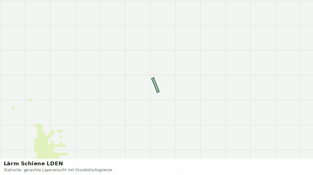 Statische Kartenansicht: Lärm Schiene LDEN
