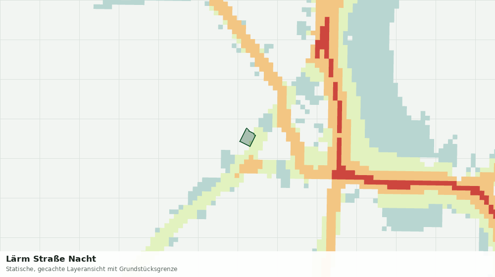 Statische Kartenansicht: Lärm Straße Nacht