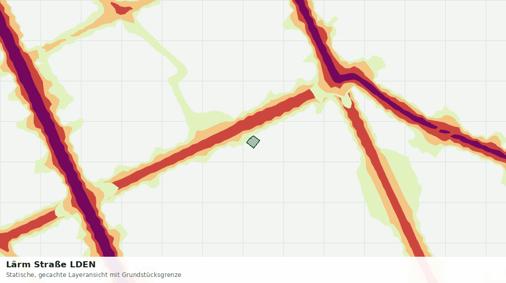 Statische Kartenansicht: Lärm Straße LDEN
