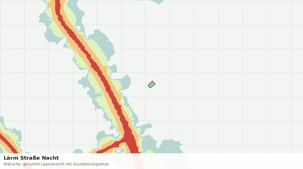 Statische Kartenansicht: Lärm Straße Nacht
