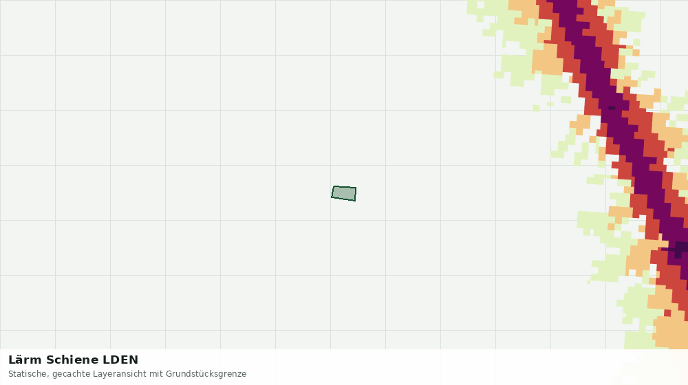 Statische Kartenansicht: Lärm Schiene LDEN
