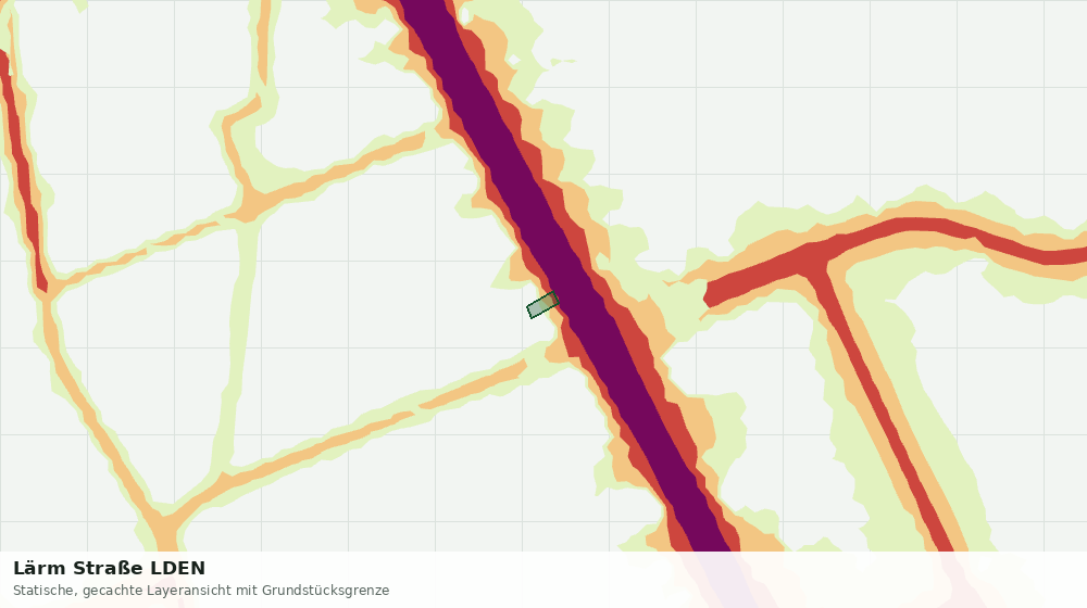Statische Kartenansicht: Lärm Straße LDEN