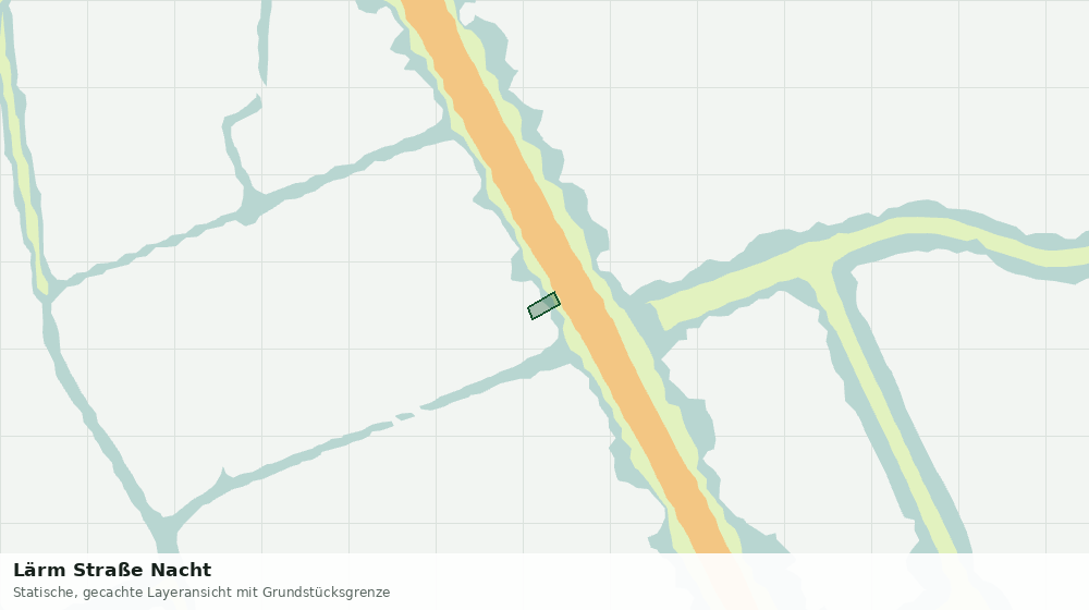 Statische Kartenansicht: Lärm Straße Nacht