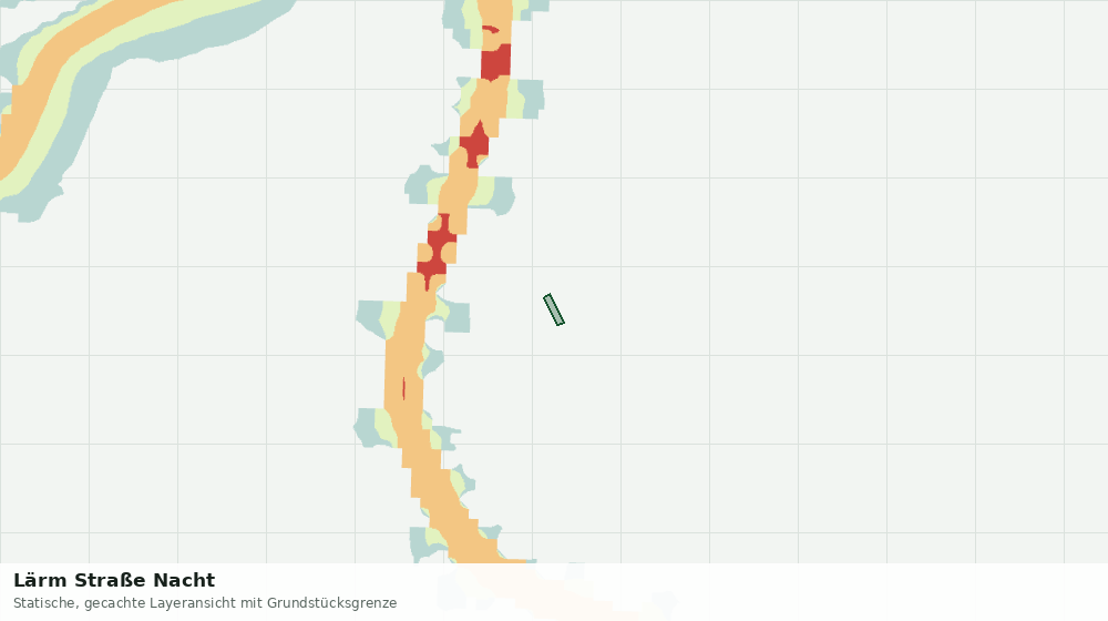 Statische Kartenansicht: Lärm Straße Nacht
