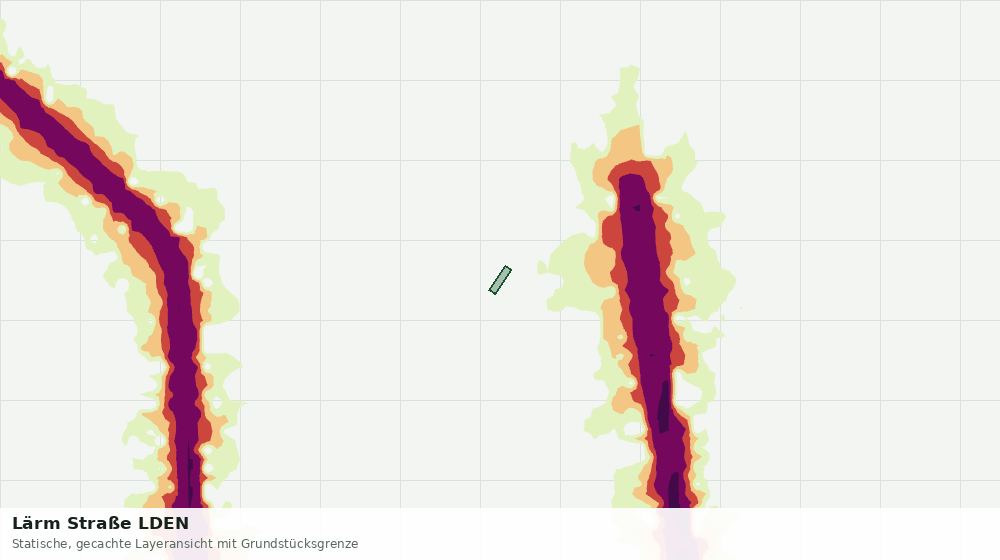 Statische Kartenansicht: Lärm Straße LDEN