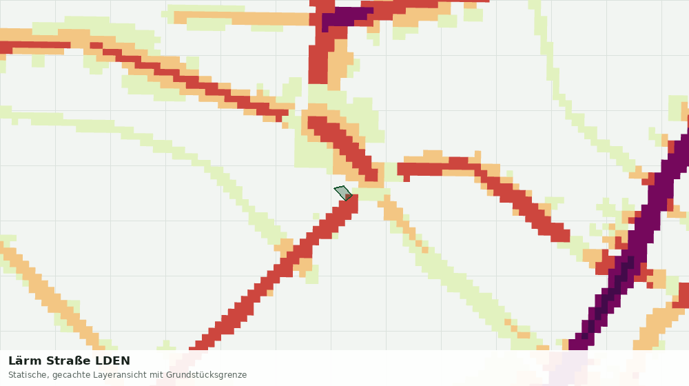 Statische Kartenansicht: Lärm Straße LDEN