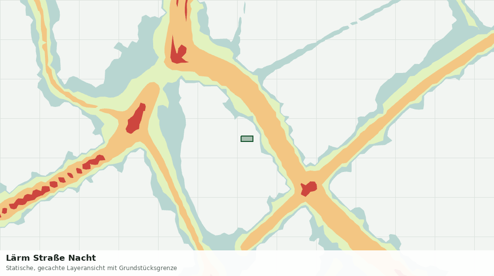 Statische Kartenansicht: Lärm Straße Nacht