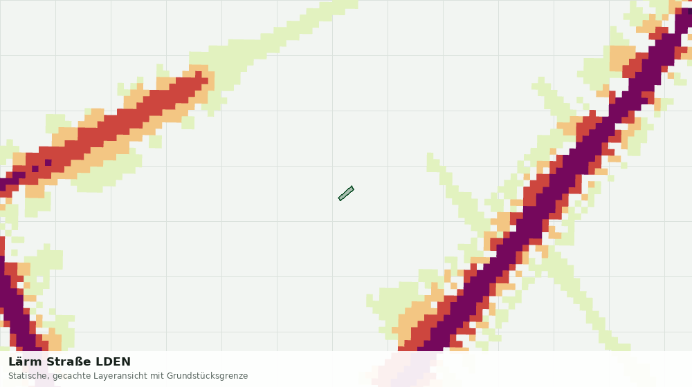 Statische Kartenansicht: Lärm Straße LDEN