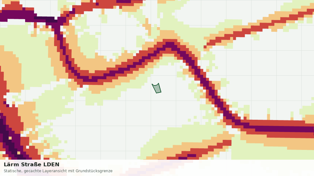 Statische Kartenansicht: Lärm Straße LDEN