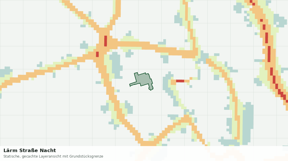 Statische Kartenansicht: Lärm Straße Nacht