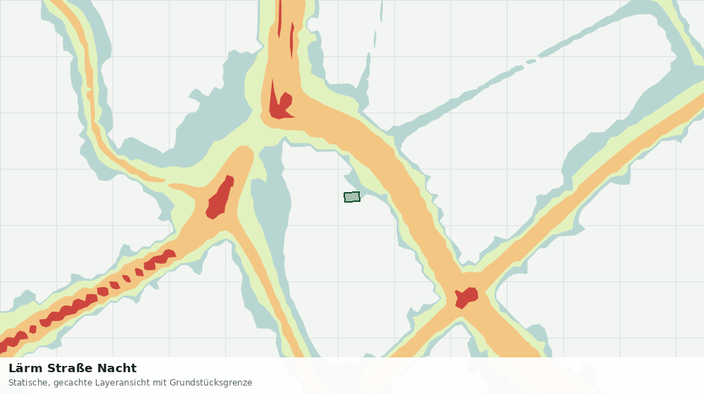 Statische Kartenansicht: Lärm Straße Nacht