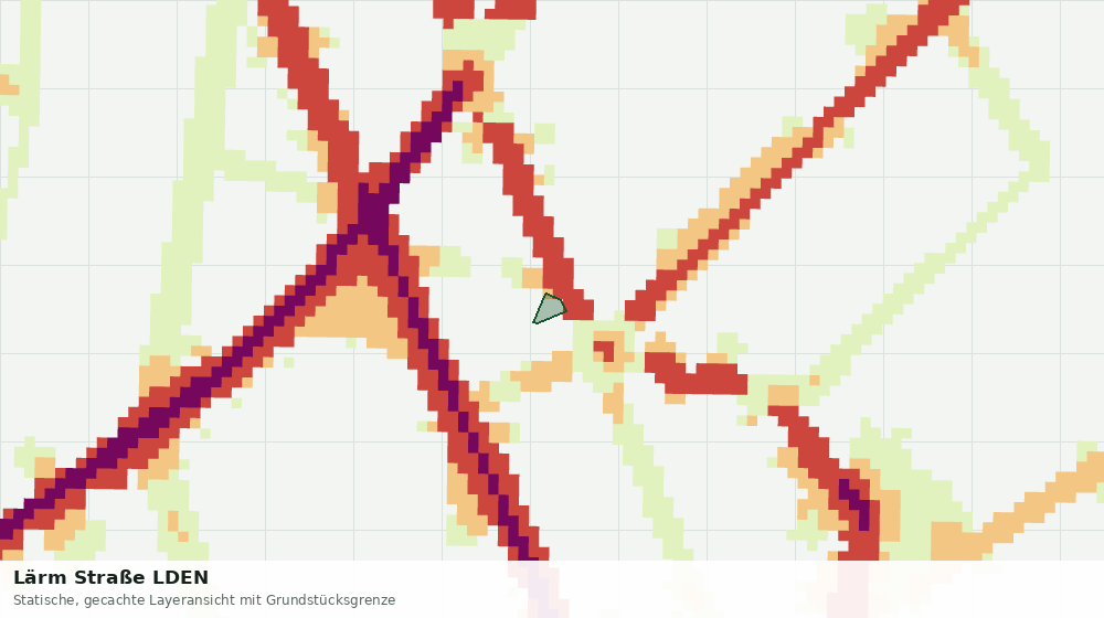 Statische Kartenansicht: Lärm Straße LDEN