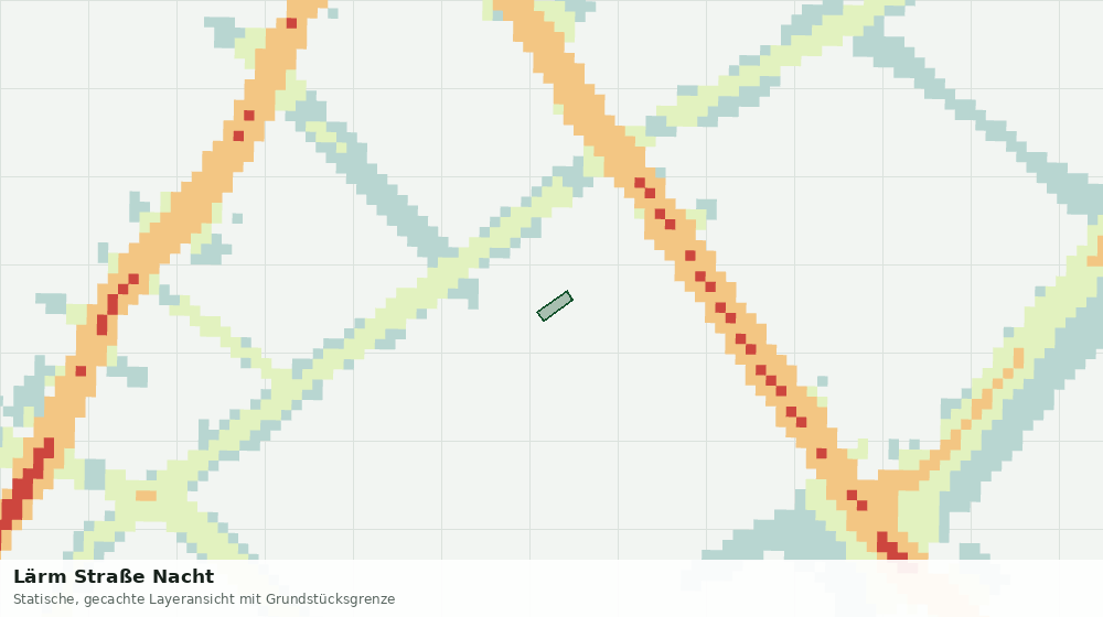 Statische Kartenansicht: Lärm Straße Nacht