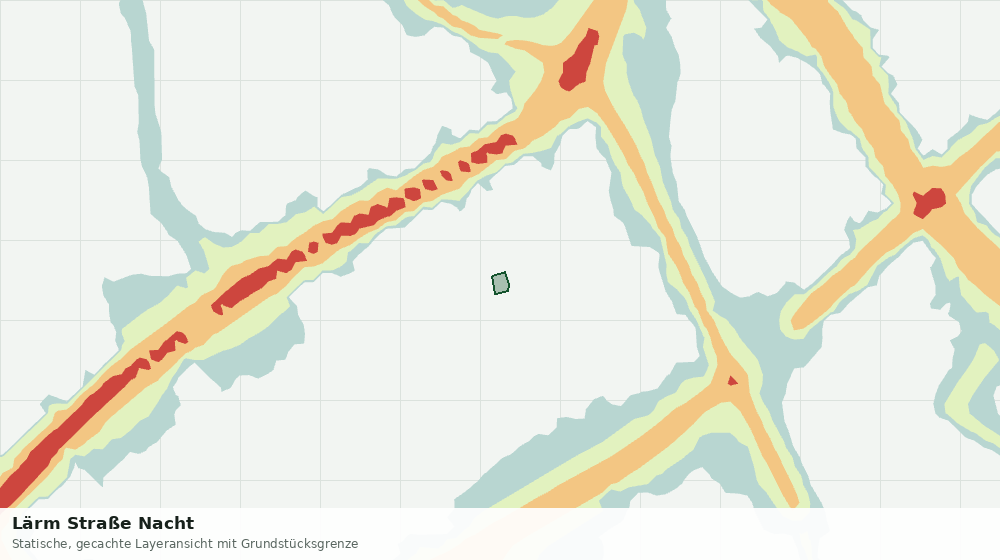 Statische Kartenansicht: Lärm Straße Nacht