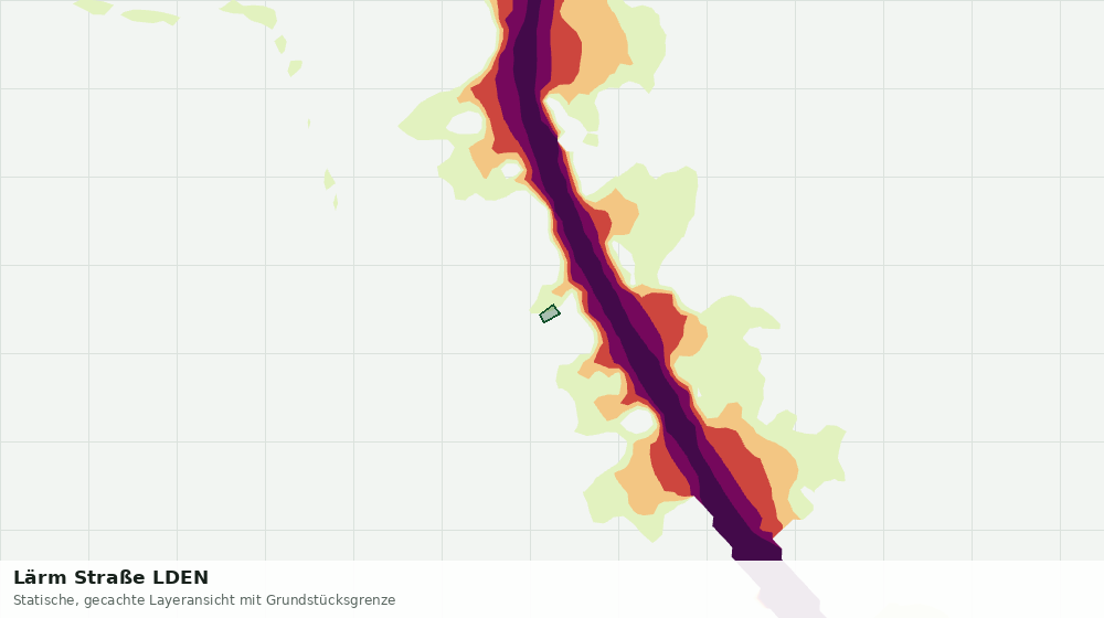 Statische Kartenansicht: Lärm Straße LDEN