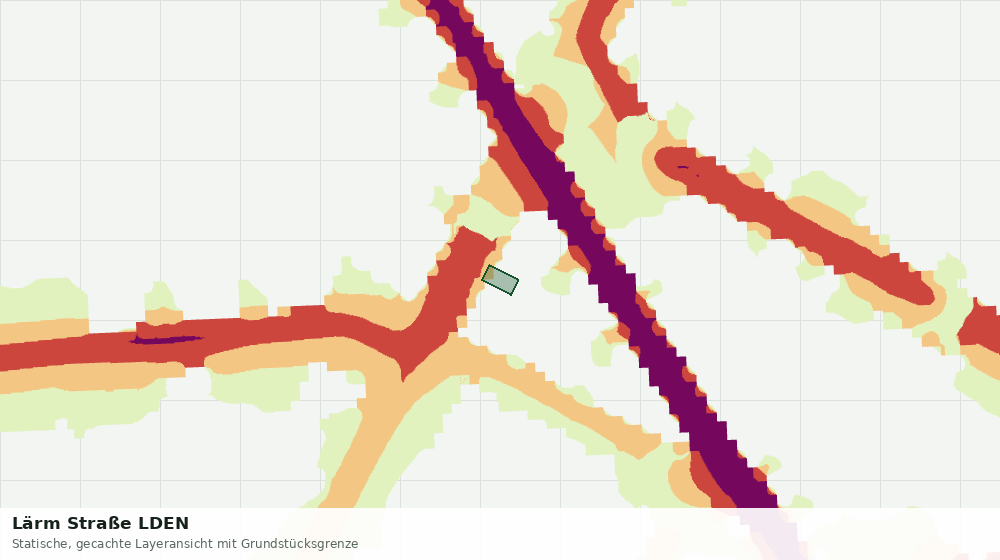 Statische Kartenansicht: Lärm Straße LDEN