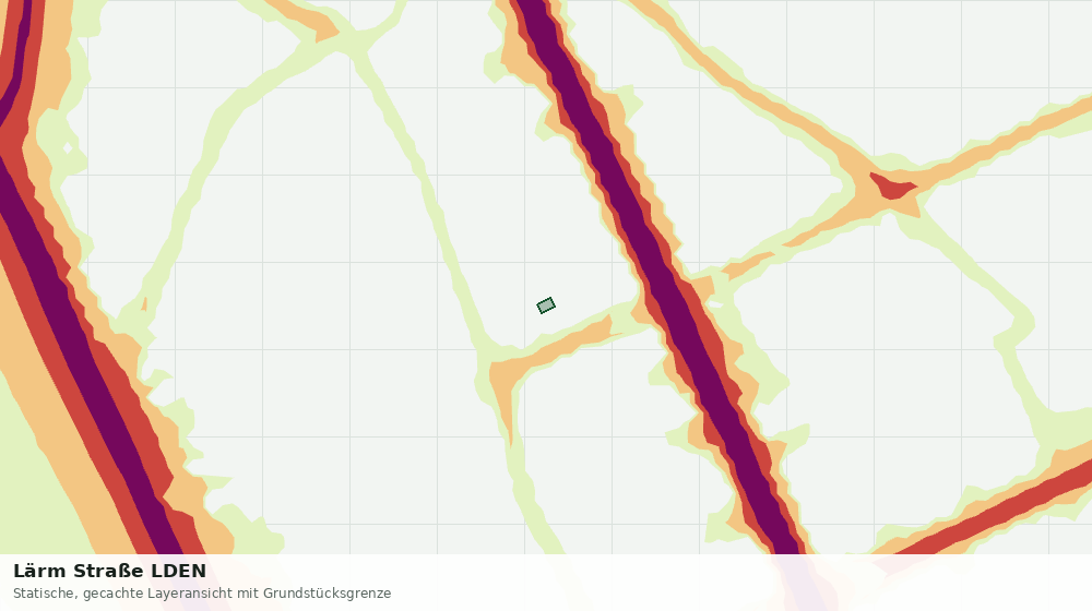 Statische Kartenansicht: Lärm Straße LDEN