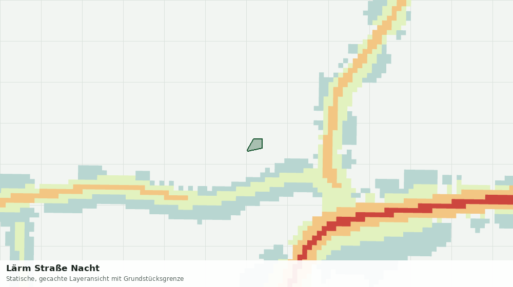 Statische Kartenansicht: Lärm Straße Nacht